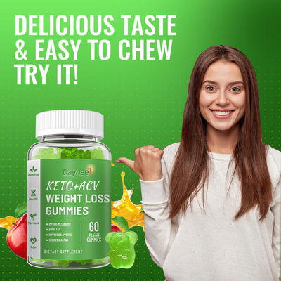 개인 레이블 Gummy Candy 지원 체중 감량 기능 케토 ACV