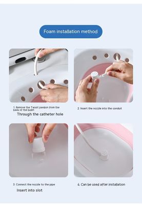 여성 건강 요니 증기 좌석 출구와 함께 질 씻기 및 증기 요니 커버 접기