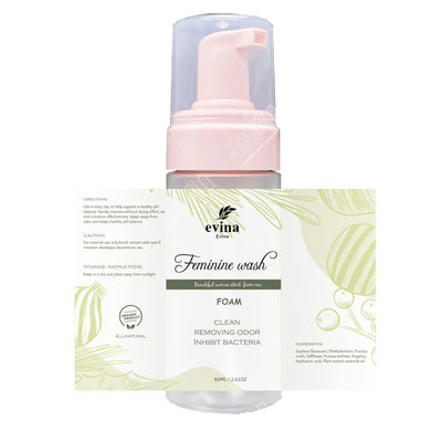 식물성 함유로 만든 유기적인 질 청소 액체