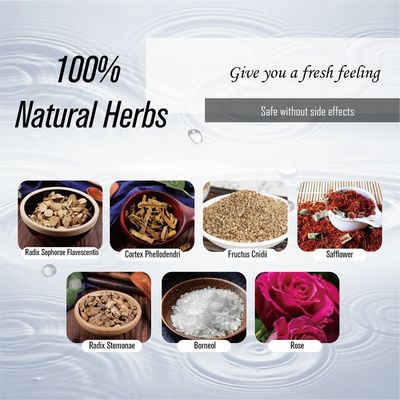 식물성 함유로 만든 유기적인 질 청소 액체