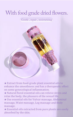 개인 레이블 허브 요니 디톡스 질 분홍색 섹스 오일 마사지 천연 허브 성분