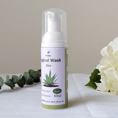 60ml 천연 허브 질 폼 씻기 효과적이고 부드러운 여성 청소