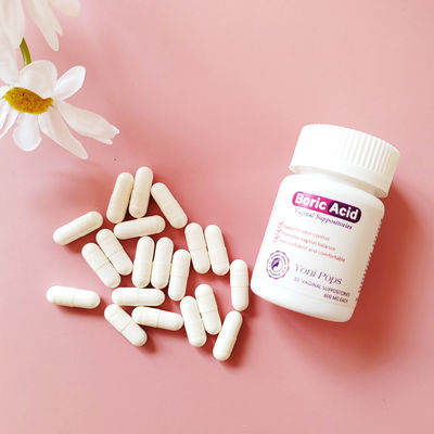 600mg/pcs의 요니 팝스 알약과 보릭산 모낭으로 질의 pH 균형을 회복합니다