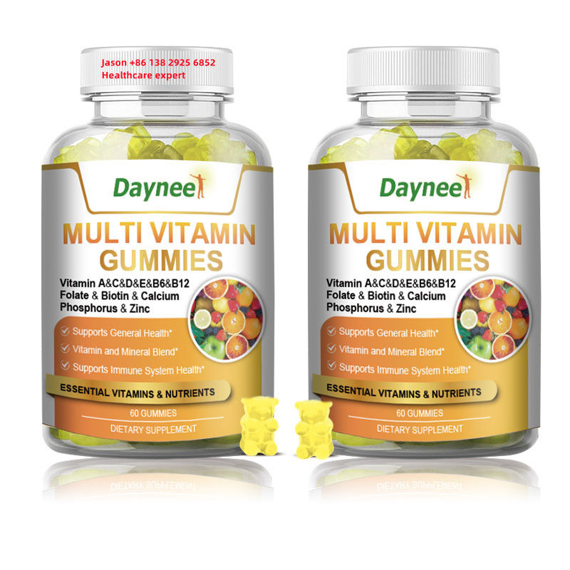 60 Gummies 다중 비타민 개인 레이블 건강 식품 보충제 면역 체계를 강화하기 위해