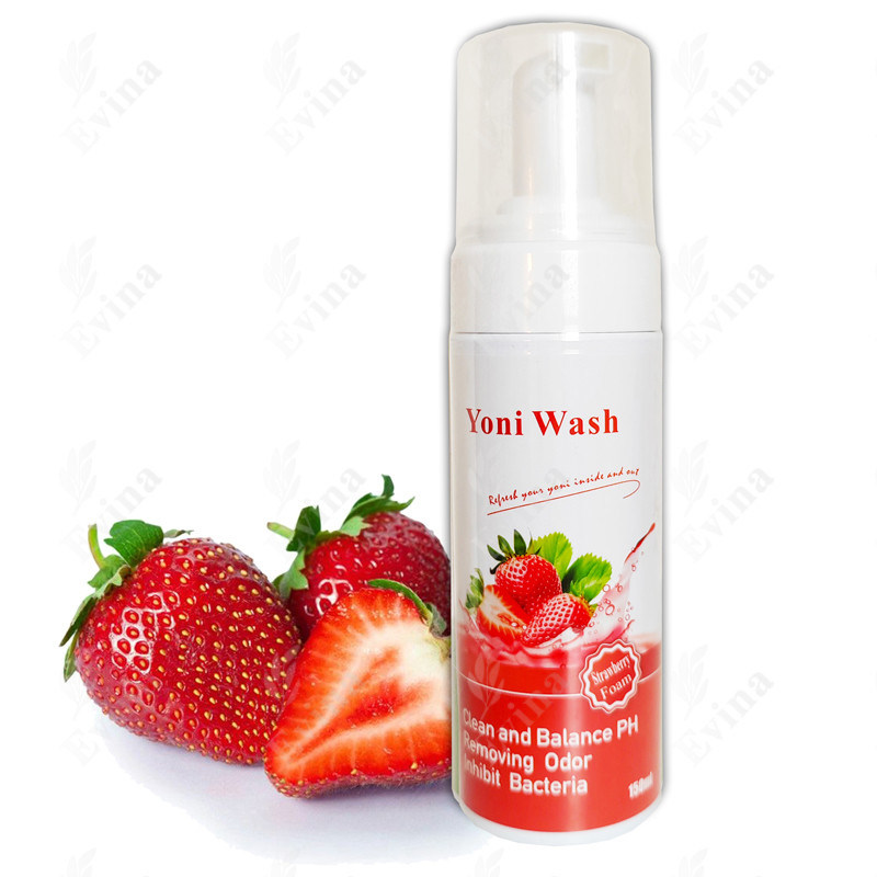 깨끗한 요니 폼 여성 위생 천연 허브 성분으로 질 씻기